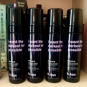 4 New Sealed: b.tan i want the darkest tan possible 1 hour self tanner 🐰 vegan